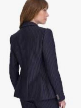 Kasper Black Pinstripe Women's Blazer